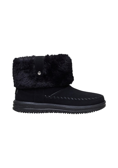 Camden Cuff Classic Cozy Siyah Kadın Bot-10839 Siyah