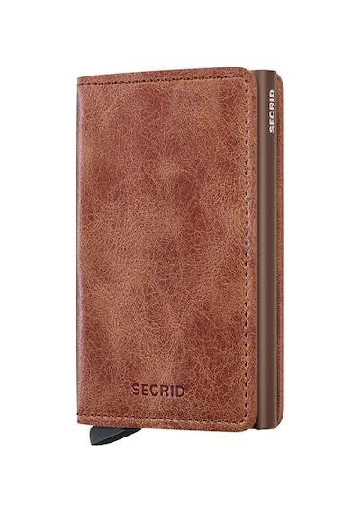 Secrid Slimwallet Vintage Kartlık Cüzdan Cognac Brown Çok Renkli