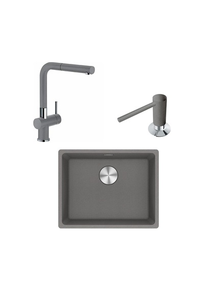 Franke Maris Mrg 210. 110-52 Üçlü Set. Stone Grey