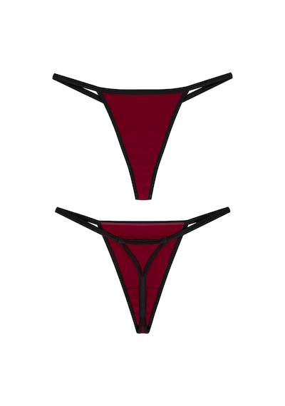 Yohannesclub, Kadın, Thong String, Nazik Lastik Yapısı, Rahat Kesim Bordo