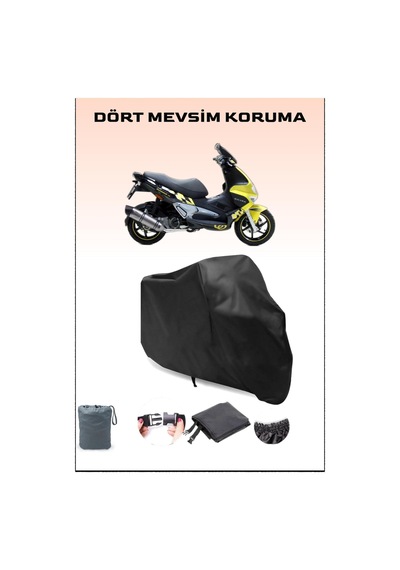 Siyah Gilera Runner Vxr 200 Uyumlu Motorsiklet Branda, Motor Örtüsü