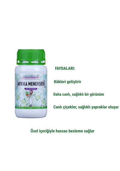 Doctor Bahçem Afrika Menekşesi Bitki Besini 1000 Ml - Saksı Çiçekleri İçin Çiçeklenme Destekli Sıvı Besin