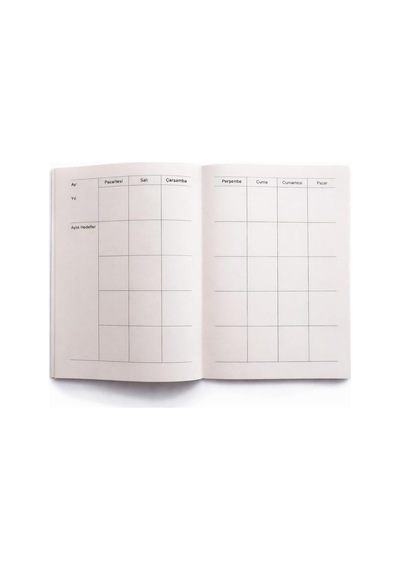 Tr Lila Noktalı Defter & Tarihsiz Aylık Planlayıcı & Bullet Journal Genel