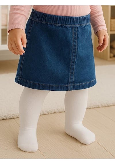 Bella Calze Civil Baby Mikro 0-12 Ay Külotlu Çorap Beyaz