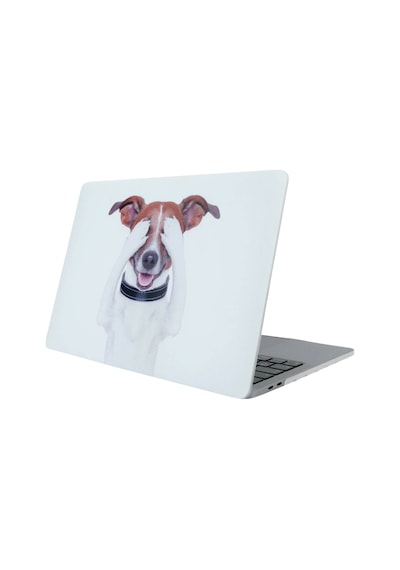 Apple MacBook Air 13 İnç Sert Kapak Kılıf Dog01 Desenli Darbe Koruma A1369 A1466 Uyumlu Açık Mavi
