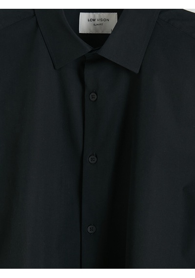 Lcw Vision Siyah Slim Fit Erkek Gömlek