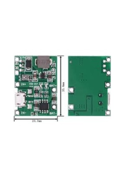 Gözeler Tp4056 Pil Şarj Ve Voltaj Yükseltici 3.7v 4.2v Micro Usb