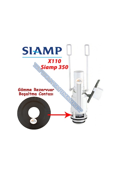 Siamp Verso350 Gömme Rezervuar Boşaltma Grubu Contası 2.4x7.1 Cm Siamp Verso350Td 2.4X7.1 CM