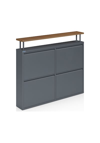 Ceha Tablalı 4'lü Metal Ayakkabılık Antrasit - K.AYK-2.4/AC/P 7024 Antrasit Ceha Tablalı 4'lü Metal Ayakkabılık Antrasit - K.AYK-2.4/AC/P 7024 Antrasit