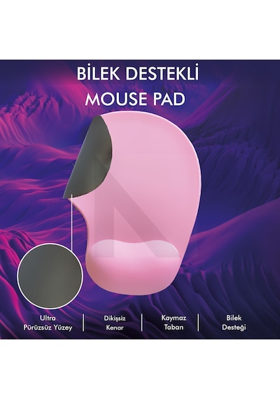 MP01 - Pembe Elips Bilek Destekli Konforlu Kaymaz Taban