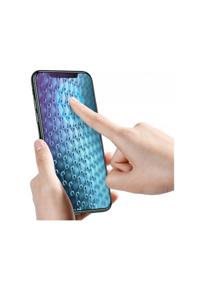 Baseus 0.25Mm Apple Uyumlu   iPhone 11-Xr 3D Curved Full Anti Blue Ekran Koruyu Siyah