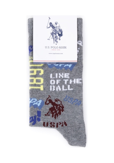 U.S. Polo Assn. Erkek Çocuk 2'li Soket Çorap 50299294-VR086