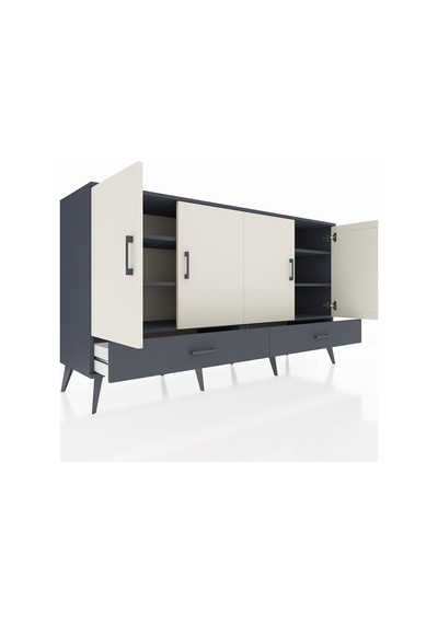 Hyperion Konsol 6 Raflı 2 Çekmeceli 4 Kapaklı 176x44x99 Antrasit-aytaşı/antrasit Antrasıt/aytası - Antrasıt Hyperion Konsol 6 Raflı 2 Çekmeceli 4 Kapaklı 176x44x99 Antrasit-aytaşı/antrasit Antrasıt/aytası - Antrasıt
