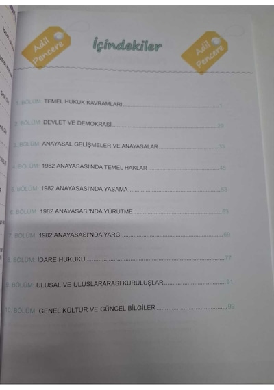 2025 İnformal Yayınları KPSS Vatandaşlık Adil Penceresi Konu Anlatım Kitabı Görsel/Pratik Notlar