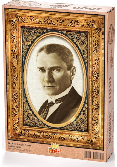 King Of Puzzle Atatürk Portre Ahşap Puzzle 1000 Parça