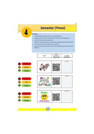 Yazarak İngilizce Kelime Ezberleme Defteri-2