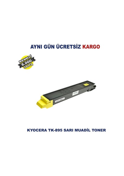 Tk-895 / Kyocera Ecosys Fs-C8020 Sarı Uyumlu Toner 6.000 Sf