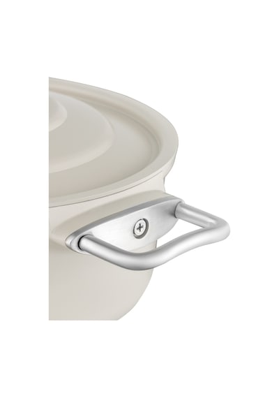 Madame Coco Vincenzo Döküm Alüminyum Derin Tencere - Gri/bej - 24 Cm 8684427212974 Çok Renkli
