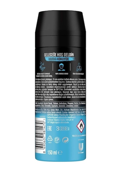 Men Deodorant Ice Chill 150 Ml - 4'lü Avantaj Paketi