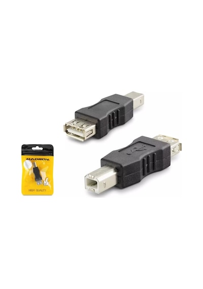 Hadron Hdx1354 Usb-b Erkek To Usb-a Dişi Yazıcı Adaptör Çevirici - Siyah