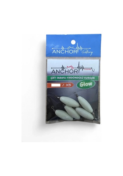 Anchor Çifttaraflı Fırdöndülü Glow Kurşun 15 Gr 5 Li Paket - Standart