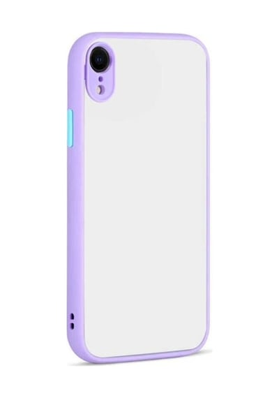 Apple Uyumlu iPhone Xr 6.1 Kılıf Zore Hux Kapak Lila
