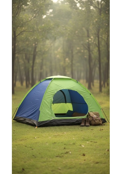 Kolay Kurulumlu Pratik Kamp Çadırı 6 Kişilik 220x250x150 Acı Kahverengi