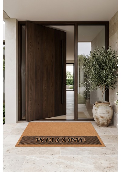 Villadia Home Textile Kapı Önü Paspası Kaymaz Taban Dekoratif Paspas Ev Giriş Antre İç Ve Dış Mekan Paspası 45x70 Cm 14ypycoco