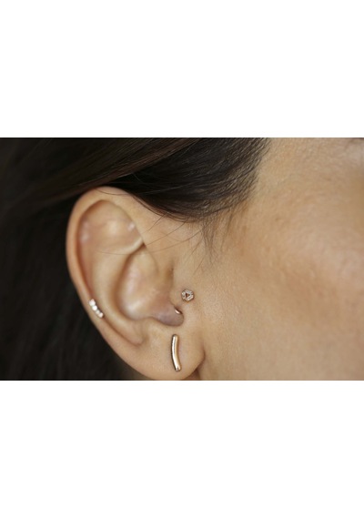 Reis Kuyumculuk Tria Tragus T9491 Altın  Küpe