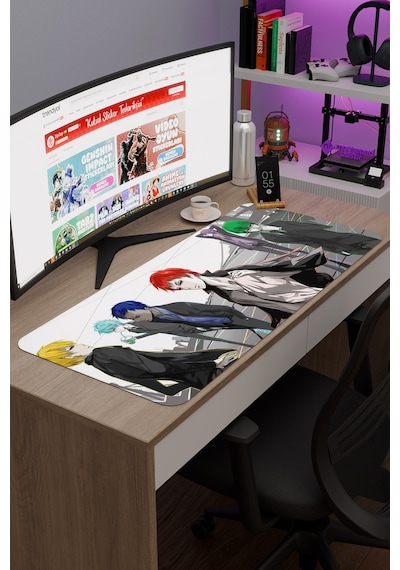 Kuroko No Basket Anime V5 - 90x40 Xxl Gaming Kauçuk Kaymaz Taban Mouse Pad Fare Altlığı