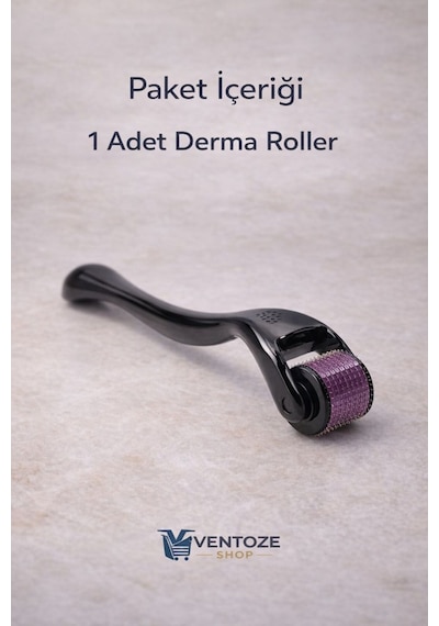Dermaroller 0.5 Mm Titanyum 540 İğneli Cilt Yenileyici Saç Ve Sakal Bakım Masaj Aleti Çok Renkli