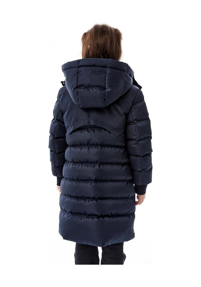 Benitto Kids Kız Çocuk Kapüşonlu Kışlık Şişme Mont 51356 Lacivert