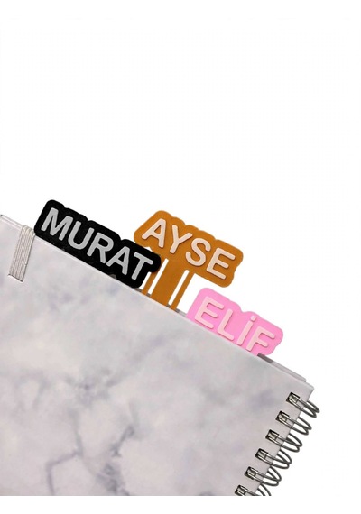 Kişiye Özel İsimli Kitap Ayracı