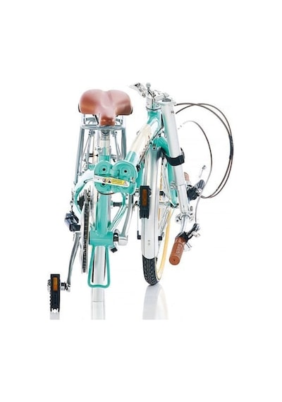 Bianchi New Vintage 20 Jant Katlanır Bisiklet Celeste Celeste - Krem
