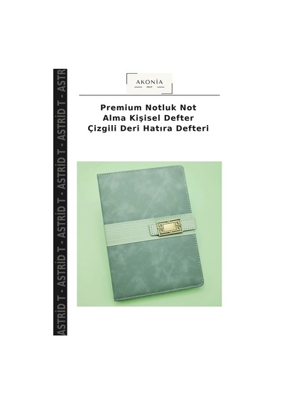 Premium Notluk Not Alma Kişisel Defter Çizgili Deri Hatıra Defteri Çok Renkli