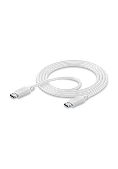 Cellular Line USBDATAC2C5A1MW USB Cable 5A 45 W 1.2 M Şarj Ve Data Kablosu Beyaz