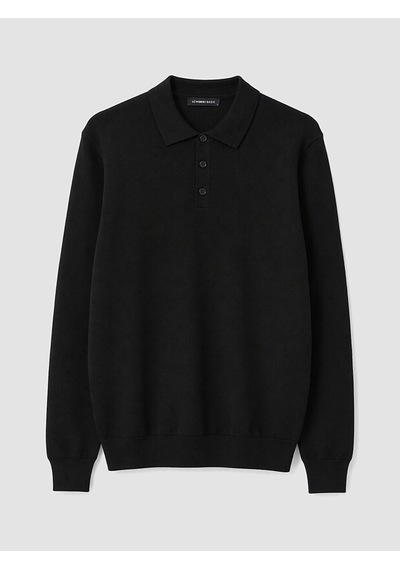 Lcwaıkıkı Classic Siyah Polo Yaka Erkek Triko Kazak Diğer