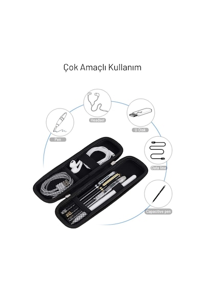 Pen1 / Pen2 Kalemleri İçin İnce Eva Taşıma Çantası Dokunmatik Kalem Kutusu