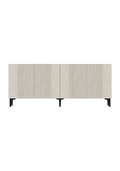 Ka1813bt Corsa Konsol Ve Tv Sehpası Beyaz-traverten 180cm