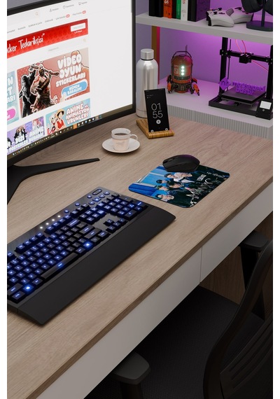 Stray Kids V4 22x18 Gaming Kauçuk Kaymaz Taban Mouse Pad Fare Altlığı