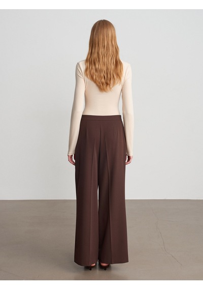 Dilvin 72662 Orta Bel Kemerli Pantolon-kahve