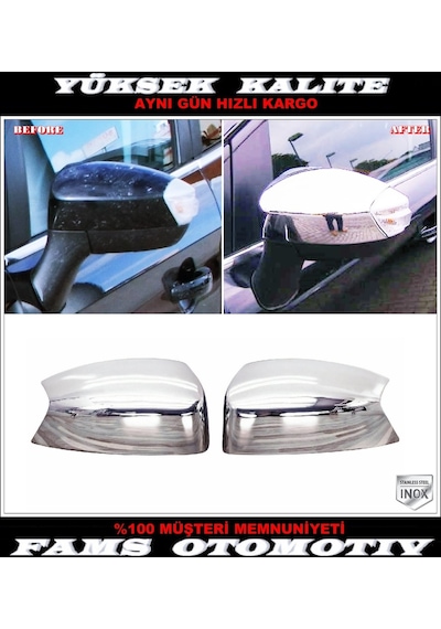 Ford S-max Krom Ayna Kapağı 2 Prç. 2006-2014 P.çelik