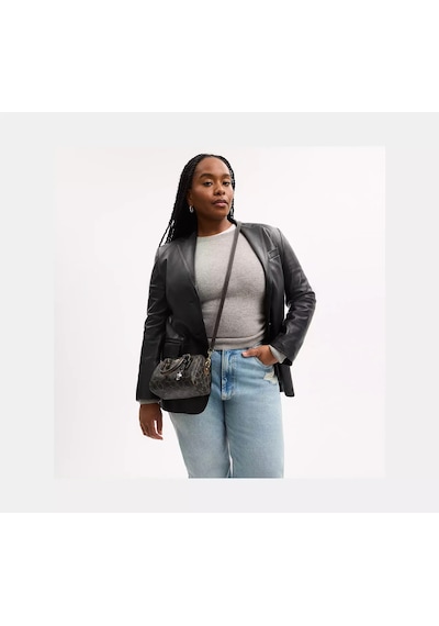 Coach Mini Rowan Crossbody Kadın Çanta Altın - Siyah