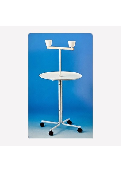 Papağan - 520 - Sehpası Beyaz 58 Cm Çap X 120 - Csmo-tex - Cm H