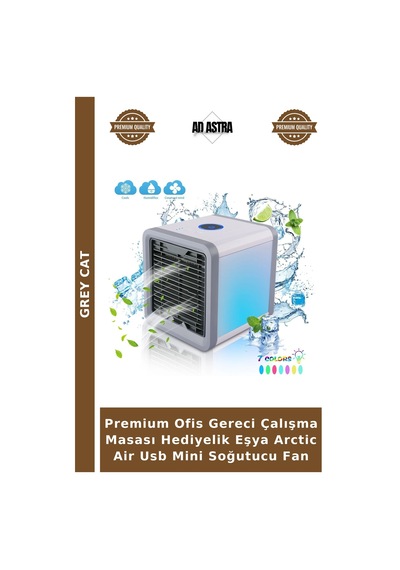 Premium Ofis Gereci Çalışma Masası Hediyelik Eşya Arctic Air Usb Mini Soğutucu Fan