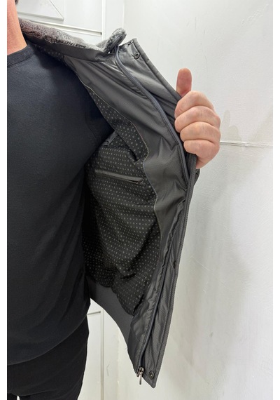 Santa Marco Muratti Dmctekstil Erkek Mrc-377 Hakim Yaka Spor Kesim Dar Kalıp Yakası Kürklü Kışlık Mont Antrasit Santa Marco Muratti Dmctekstil Erkek Mrc-377 Hakim Yaka Spor Kesim Dar Kalıp Yakası Kürklü Kışlık Mont Antrasit