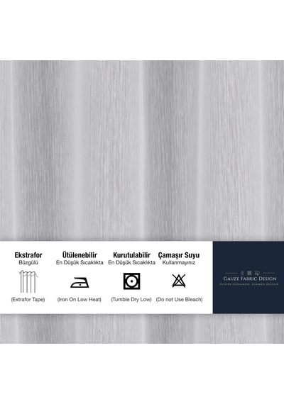 Gauze Fabric Design Lüks İpeksi Dokulu Bambu Kırışmaz Ütü Gerektirmez Optik Beyaz 350x250 Pilesiz 1 X 1 Yüksek Diğer