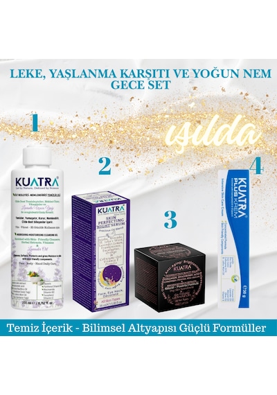 Kuatra Koyu Leke ve  Yoğun Nemlendirici Gece Bakım Seti