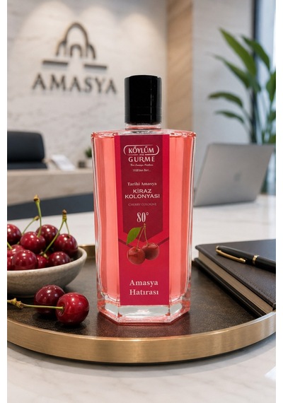 Köylüm Gurme Tarihi Amasya Kiraz Kolonyası 80 Cam Şişe 200 Ml