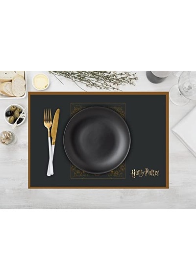 Harry Potter Characters Kumaş Amerikan Servis 4'lü Set 35x50cm Çok Renkli
